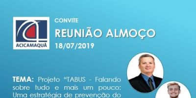 Reunião almoço desta quinta (18) da Acic tem palestra com Tales Amorim, diretor do IFSul Camaquã