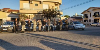 Brigada Militar e Polícia Civil de São Lourenço do Sul fazem homenagem a policial civil morto em operação