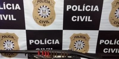 Quatro armas de fogo, incluindo fuzil, são apreendidas em Pelotas