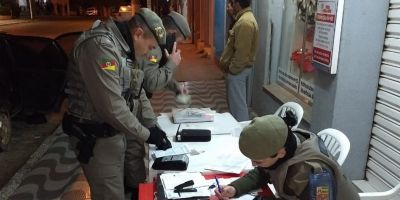 Brigada Militar realiza operação Balada Segura em São Lourenço do Sul