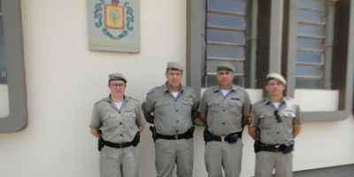 3 sargentos promovidos apresentam-se em São Lourenço do Sul após concluírem o CTSP 2014