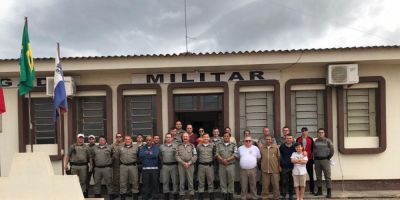 Brigada Militar de São Lourenço do Sul despede-se de policiais militares 