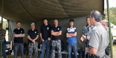 Pelotas - treinamento de tiro integra Brigada Militar e Polícia Civil