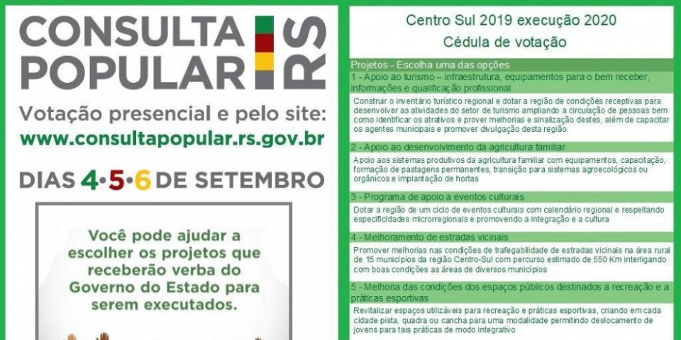 30° BPM incentiva a participação na Consulta Popular 2019 de Camaquã e Região