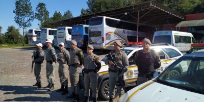 Brigada Militar realiza ação preventiva devido ao trânsito de torcedores em Cristal