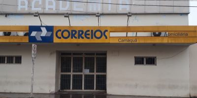 Parte dos servidores dos Correios está em greve em Camaquã