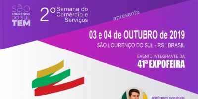 Secretaria do Turismo promove "2° Semana do Comércio e Serviços", em São Lourenço do Sul