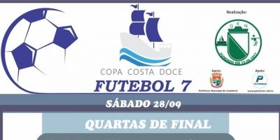 Confira os jogos deste sábado pelas quartas de final da 4ª Copa Costa Doce de Arambaré