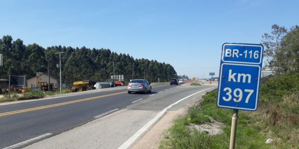 Camaquã: média de 16,66 veículos passam por minuto na BR-116, no início da tarde desta segunda