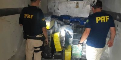 PRF apreende mais de uma tonelada de maconha em caminhão que transportava carne no Norte do Estado