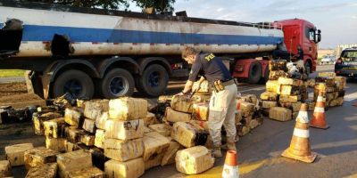 PRF apreende quase 3 toneladas de maconha no Paraná