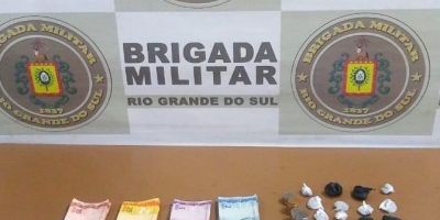 Brigada Militar prende homem com 91 porções de maconha em Pelotas