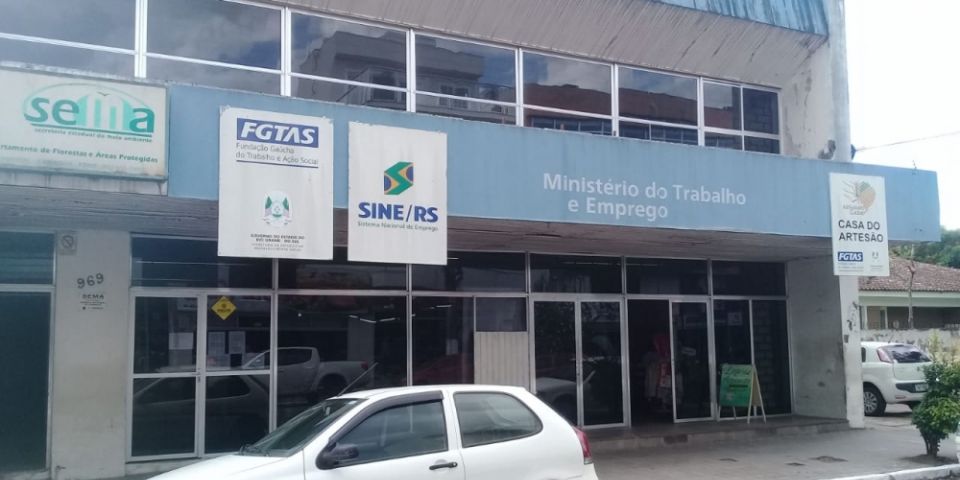 Painel de Vagas - FGTAS/Sine Camaquã-RS (08.11.2019)
