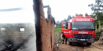 Incêndio destrói estufa de fumo no interior de Camaquã