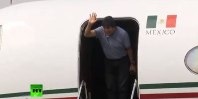 Evo Morales desembarca no México, onde viverá como asilado