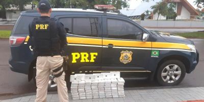 PRF apreende 72 quilos de cocaína pura com caminhoneiro gaúcho no Paraná