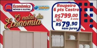 O Natal da Economia é na Econômica Móveis e Eletro