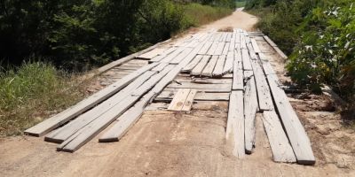 Tábuas soltas em ponte do Distrito Industrial preocupa motoristas