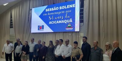 Câmara Municipal homenageia ACIC pelos 84 anos com sessão solene