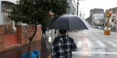 Frente fria traz chuva ao RS neste sábado