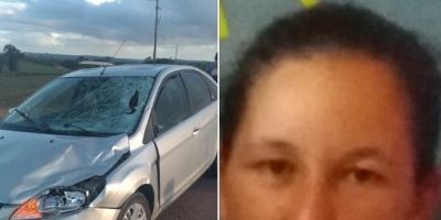 Mulher morre atropelada no interior de Encruzilhada do Sul