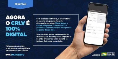 Detrans terão prazo até junho para adequação à CRLV digital