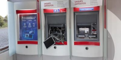 Quadrilha invade banco e realiza ataque com explosivos em Paraíso do Sul