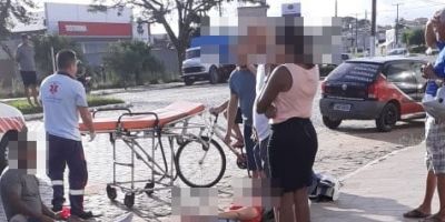 Acidente entre carro e moto deixa duas pessoas feridas em Camaquã