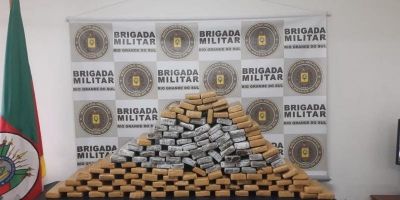 Brigada Militar apreende mais de 90 quilos de maconha em Carazinho