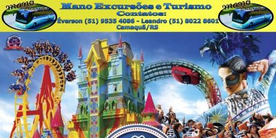 Mano Excursões e Turismo promove viagem para Beto Carrero World e Balneário Camboriú