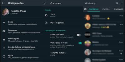 Modo escuro no WhatsApp já está disponível para os usuários de versão beta