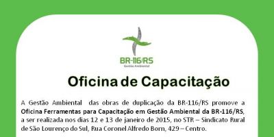 Capacitação em São Lourenço do Sul envolve temas da Gestão Ambiental
