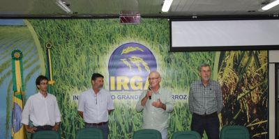 Novo presidente e diretores do Irga se reúnem com funcionários