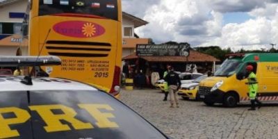 Excursão com passageiros da Fronteira Oeste é assaltada na BR 376, no Paraná