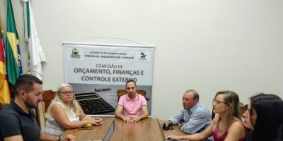 Comissão de Orçamento da Câmara de Camaquã aprova dois projetos e um demonstrativo de despesas