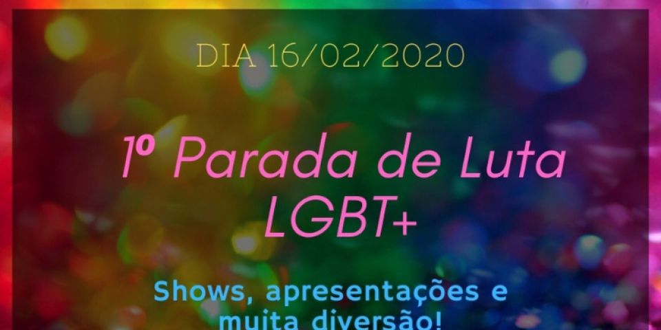 Final de semana tem a 1ª Parada de Luta LGBT+ em Arambaré