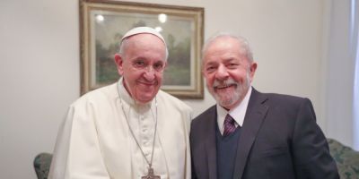 Papa Francisco se encontra com Lula no Vaticano