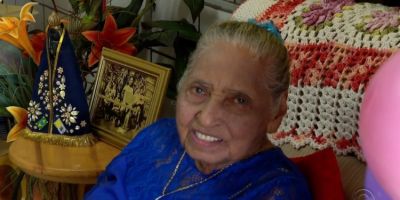 'Não reclamo, toda vida é alegria', diz idosa que completou 112 anos no RS