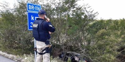 FOTOS E VÍDEO: acidente de trânsito deixa cinco pessoas feridas na BR-116 em Camaquã