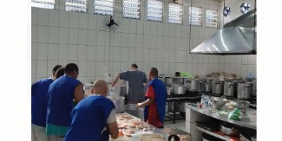 Cozinha da Penitenciária de Rio Grande é reformada com mão de obra prisional