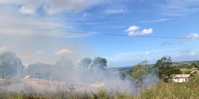 Princípio de incêndio é combatido em Chuvisca