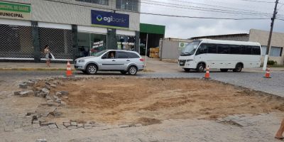 Prefeitura de Camaquã começa obra da travessia elevada em frente à Farmácia Municipal