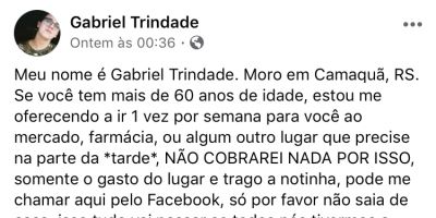 Camaquenses entram na onda de ação do bem em prol da comunidade idosa 