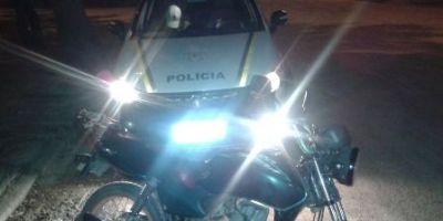 Brigada Militar apreende moto com placa falsa em São Lourenço do Sul