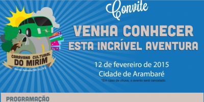 Caravana Cultural do Mirim passa por Arambaré antes do Carnaval