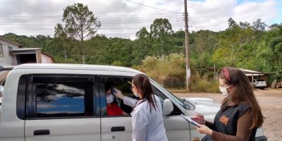 Secretaria da Saúde de Dom Feliciano promove blitz de conscientização e prevenção da covid-19