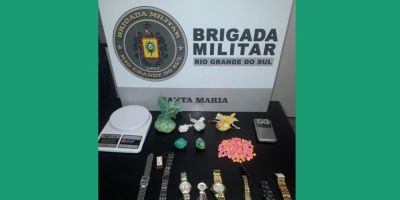 Homem é preso por tráfico de drogas em Santa Maria 