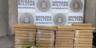 Três pessoas são presas com mais de 80 kg de drogas em Cachoeirinha