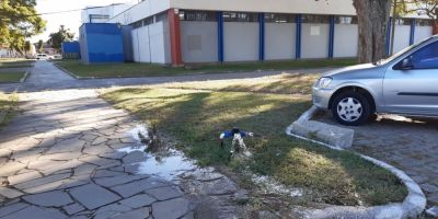 Vândalos quebram hidrômetro no INSS em Camaquã