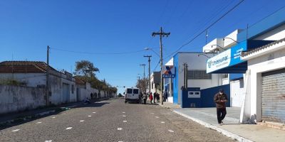 Quadra em frente à Caixa Federal de Encruzilhada do Sul passa a estar bloqueada desde essa quinta-feira (7)